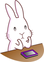 Cool dog rabbit new version sticker #7854017