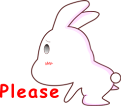 Cool dog rabbit new version sticker #7854019