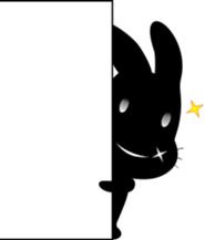 Cool dog rabbit new version sticker #7854036