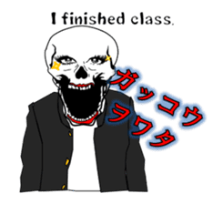 society of the bone! sticker #7854453