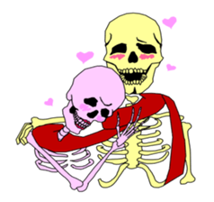 society of the bone! sticker #7854456