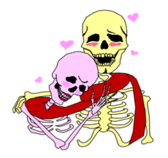 society of the bone! sticker #7854456