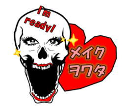 society of the bone! sticker #7854474