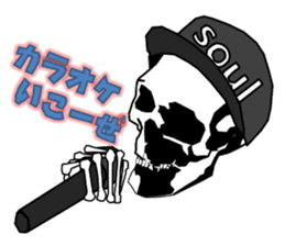 society of the bone! sticker #7854475