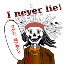 society of the bone! sticker #7854478