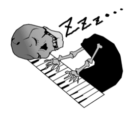 society of the bone! sticker #7854484