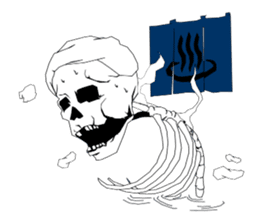 society of the bone! sticker #7854486