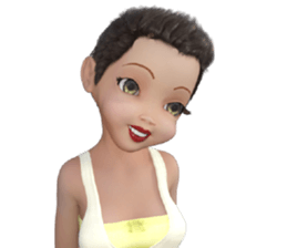 PG Girl sticker #7854692