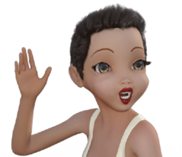 PG Girl sticker #7854694