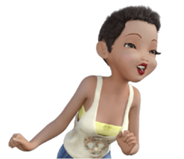 PG Girl sticker #7854697