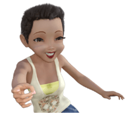 PG Girl sticker #7854703