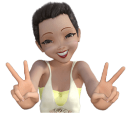 PG Girl sticker #7854704