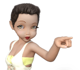 PG Girl sticker #7854713