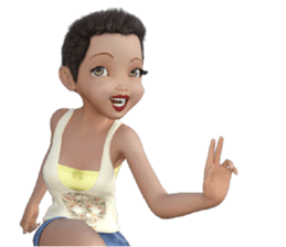 PG Girl sticker #7854723