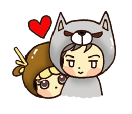 Litte deer and Mr. Fox sticker #7855248