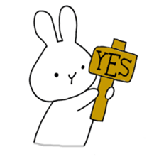 Rabbit Y sticker #7855735