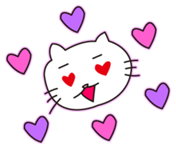 White cat(Daily) sticker #7856141