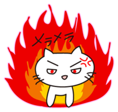 White cat(Daily) sticker #7856146
