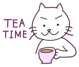 White cat(Daily) sticker #7856168