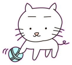 White cat(Daily) sticker #7856170