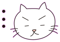 White cat(Daily) sticker #7856171