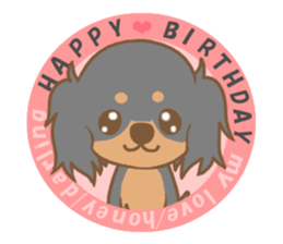 Pretty dachs dog sticker sticker #7856189