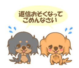 Pretty dachs dog sticker sticker #7856202