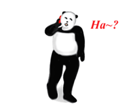 Angry Smart Panda sticker #7856255