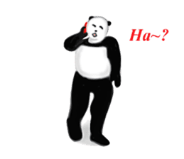 Angry Smart Panda sticker #7856255