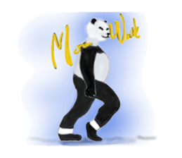 Angry Smart Panda sticker #7856259