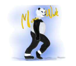 Angry Smart Panda sticker #7856259