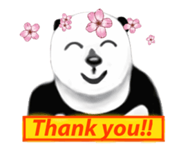 Angry Smart Panda sticker #7856266