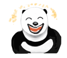 Angry Smart Panda sticker #7856267