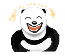Angry Smart Panda sticker #7856267