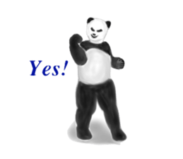 Angry Smart Panda sticker #7856269