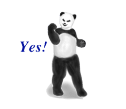 Angry Smart Panda sticker #7856269