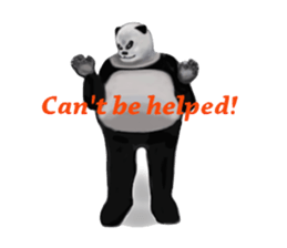 Angry Smart Panda sticker #7856270