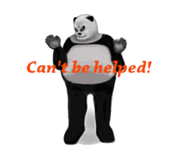 Angry Smart Panda sticker #7856270