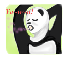 Angry Smart Panda sticker #7856272