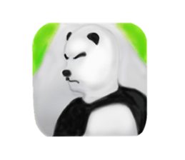 Angry Smart Panda sticker #7856276