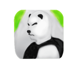 Angry Smart Panda sticker #7856276