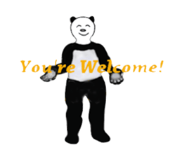 Angry Smart Panda sticker #7856278