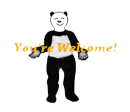 Angry Smart Panda sticker #7856278