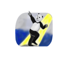 Angry Smart Panda sticker #7856281