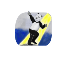 Angry Smart Panda sticker #7856281