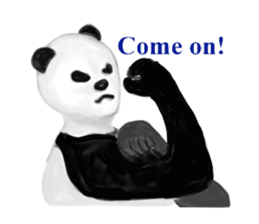 Angry Smart Panda sticker #7856282