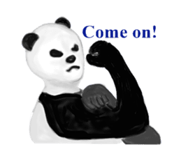 Angry Smart Panda sticker #7856282