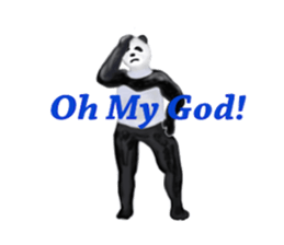 Angry Smart Panda sticker #7856284