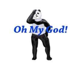 Angry Smart Panda sticker #7856284