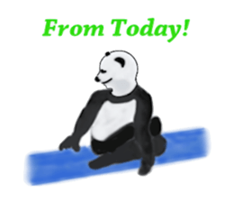 Angry Smart Panda sticker #7856285